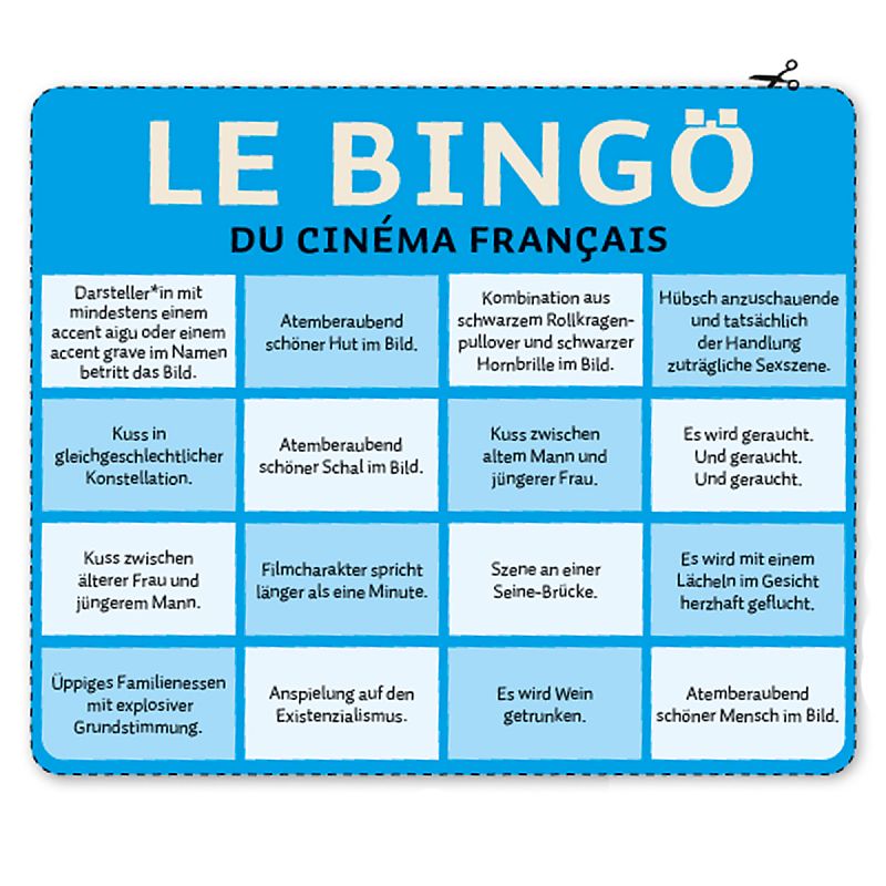 Zum Nachspielen: Le bingö du cinéma français - Galeriebild
