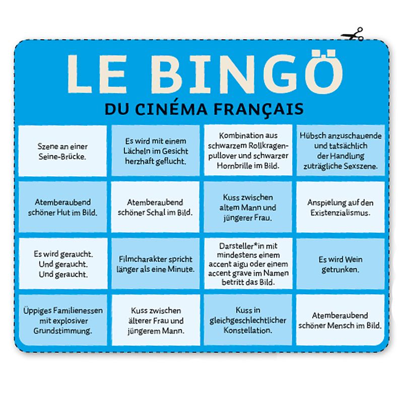 Zum Nachspielen: Le bingö du cinéma français - Galeriebild