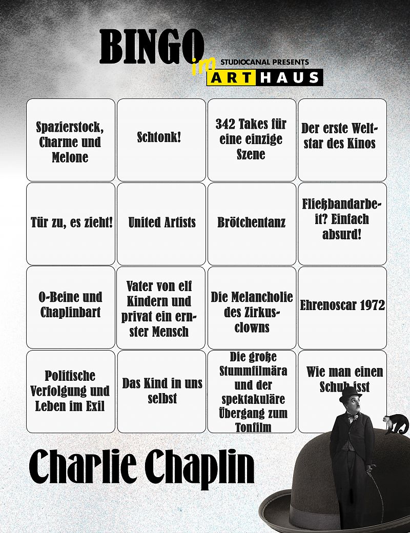 Zum Nachspielen: Unser Bingo zu Charlie Chaplin - Galeriebild