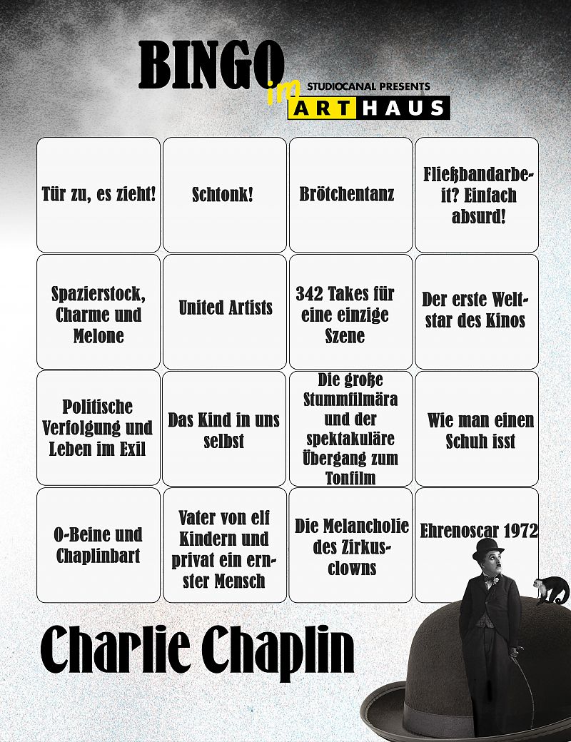 Zum Nachspielen: Unser Bingo zu Charlie Chaplin - Galeriebild