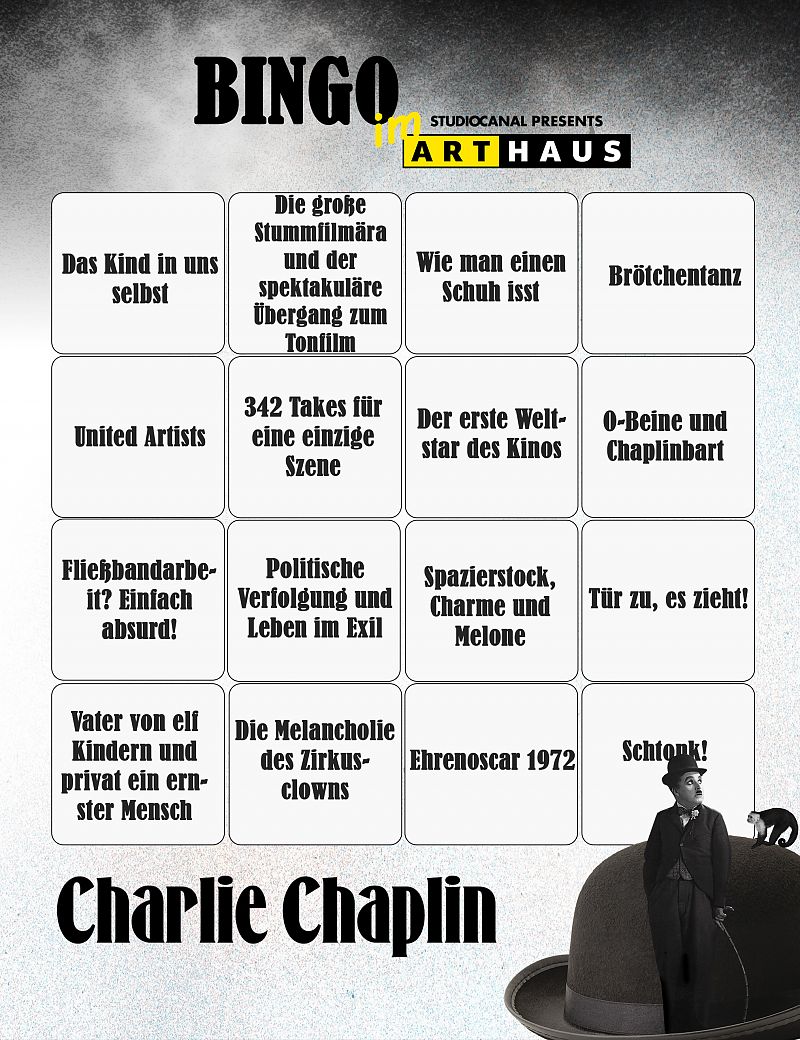 Zum Nachspielen: Unser Bingo zu Charlie Chaplin - Galeriebild