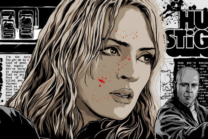 Jackie Brown & Co: Im Figurenkabinett des Quentin Tarantino - Die Braut aus "Kill Bill". Uma Thurmans vierstündige Reise durch den Martial Arts- und Exploitation-Kosmos. Beatrix Kido, Black Mamba, Braut und schließlich Löwenmama…eine coole Transformation.