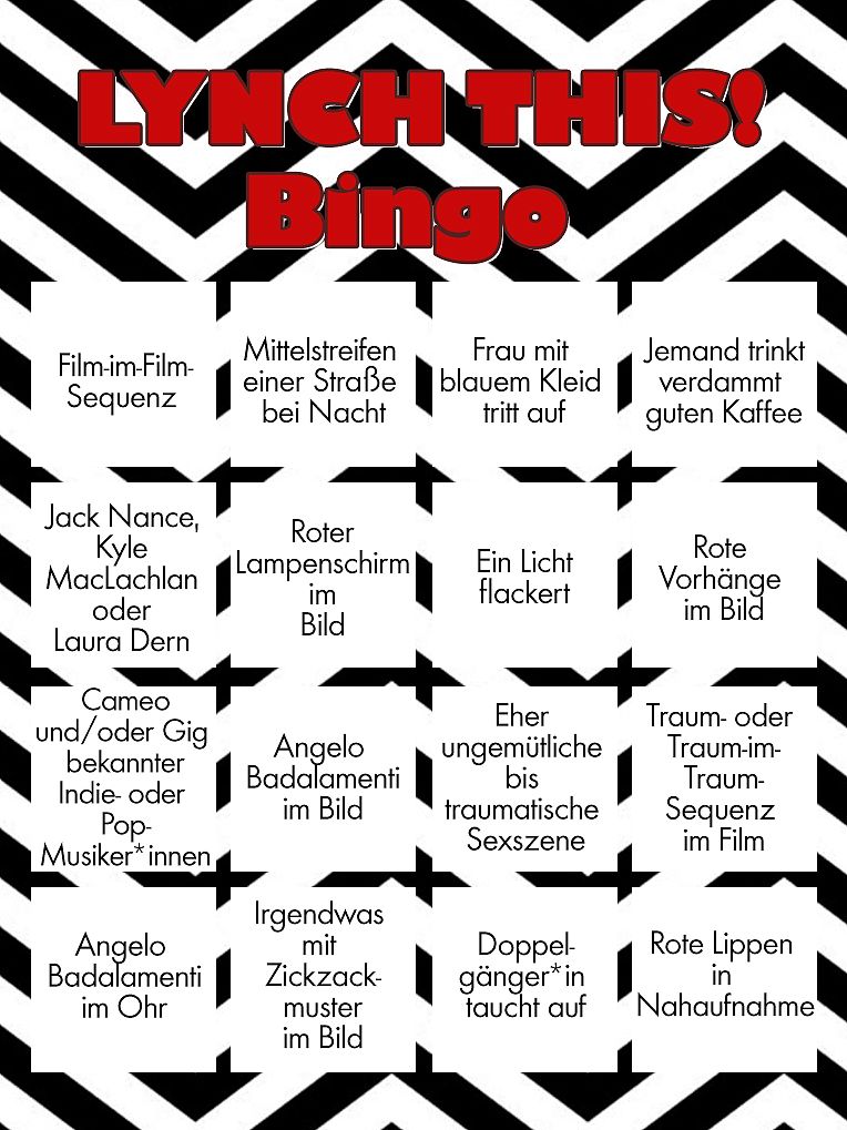 Zum Nachspielen: Unser "Lynch This!" Bingo! - Galeriebild
