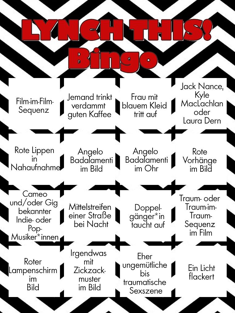 Zum Nachspielen: Unser "Lynch This!" Bingo! - Galeriebild