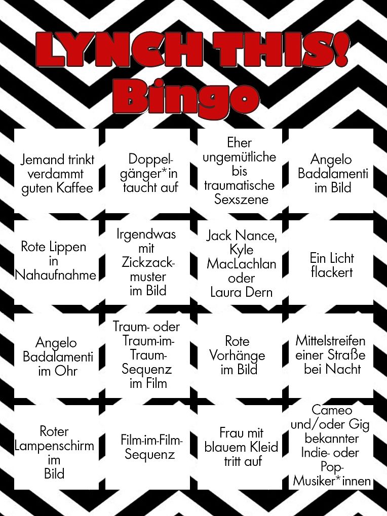 Zum Nachspielen: Unser "Lynch This!" Bingo! - Galeriebild