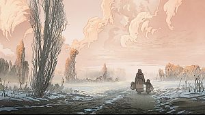 Die Figuren zeichnete der Regisseur selbst, für die Landschaften suchte man Inspirationen in der Kunst. © Arthaus / Studiocanal