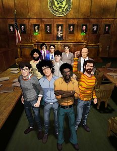 Die Chicago 10 im Gerichtssaal. &copy; Arthaus / Studiocanal