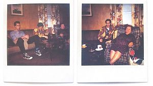 Bei Tante Lotte zu Hause: John Lurie, Richard Edson und Cecillia Stark &copy; Otto Grokenberger